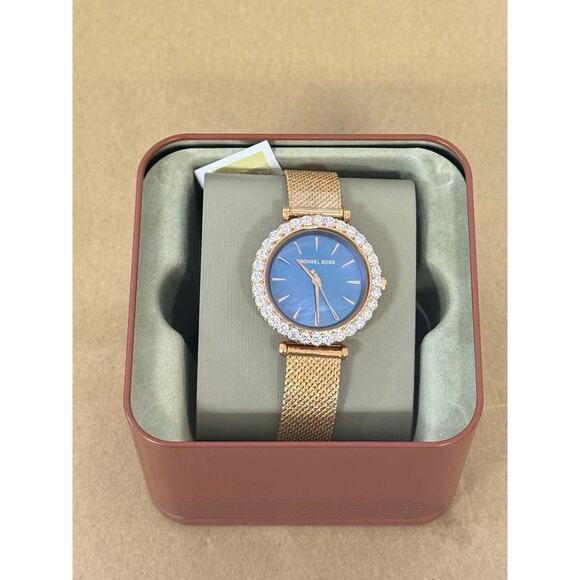 Michael Kors MK4630 Darci Quartz Blue Mother-of-Pearl Women's Watch - Picture 1 of 5